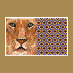 Lioness 02 Tiny Peyote Bead Pattern PDF or Bead Kit