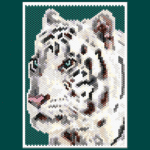 White Tiger 01 Small Peyote Bead Pattern PDF or Bead Kit