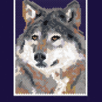 Wolf 02 Peyote Bead Pattern PDF or Bead Kit