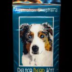 Australian Shepherd Dog Small Panel Peyote Bead Pattern PDF or KIT DIY-Maddiethekat Designs
