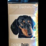 Black Dachshund Dog Larger Panel Peyote Seed Bead Pattern PDF or KIT DIY-Maddiethekat Designs
