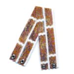 Brick Wall Slim 2-Drop Peyote Seed Beaded Bracelet-Maddiethekat Designs