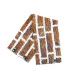 Brick Wall Wide Cuff 2-Drop Peyote Seed Beaded Bracelet-Maddiethekat Designs