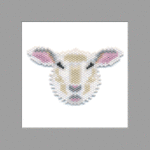 Sheep Brick Stitch Bead Pattern PDF or Bead Kit