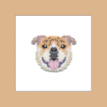 English Bulldog Brick Stitch Bead Pattern PDF or Bead Kit