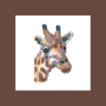 Giraffe Brick Stitch Bead Pattern PDF or Bead Kit