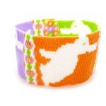 Bunny Rabbit 2-Drop Peyote Seed Beaded Bracelet-Maddiethekat Designs