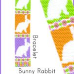 Bunny Rabbit Bracelet 2-Drop Peyote Seed Bead Pattern Delica DIY KIT-Maddiethekat Designs