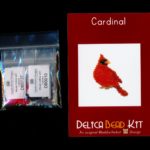 Cardinal Brick Stitch Seed Bead Pattern PDF or KIT DIY Bird-Maddiethekat Designs
