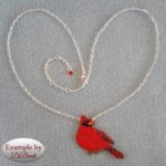 Cardinal Brick Stitch Seed Bead Pattern PDF or KIT DIY Bird-Maddiethekat Designs