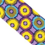 Circular Harmony 2-Drop Peyote Seed Bead Wide Cuff Bracelet-Maddiethekat Designs