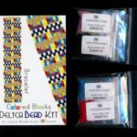 Colored Blocks Bracelet Delica 2-Drop Peyote Seed Bead Pattern or KIT DIY-Maddiethekat Designs