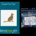 Colorful Cat Brick Stitch Seed Bead Pattern PDF or KIT DIY-Maddiethekat Designs