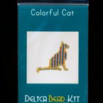 Colorful Cat Brick Stitch Seed Bead Pattern PDF or KIT DIY-Maddiethekat Designs
