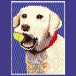 Dog and Her Ball Small Panel Peyote Seed Bead Pattern PDF or KIT DIY Labrador-Maddiethekat Designs