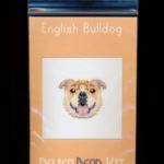 English Bulldog Brick Stitch Seed Bead Pattern PDF or KIT DIY-Maddiethekat Designs
