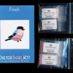 Finch Brick Stitch Seed Bead Pattern PDF or KIT DIY Bird-Maddiethekat Designs