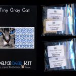 Gray Cat 01 Tiny Mini Amulet Bag Peyote Seed Bead Pattern PDF or KIT DIY-Maddiethekat Designs