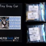 Gray Cat 01 Tiny Mini Amulet Bag Peyote Seed Bead Pattern PDF or KIT DIY-Maddiethekat Designs