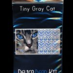 Gray Cat 01 Tiny Mini Amulet Bag Peyote Seed Bead Pattern PDF or KIT DIY-Maddiethekat Designs