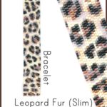 Leopard Fur Slim Bracelet Delica 2-Drop Peyote Seed Bead Pattern or KIT DIY Rosettes Spots-Maddiethekat Designs