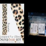 Leopard Fur Slim Bracelet Delica 2-Drop Peyote Seed Bead Pattern or KIT DIY Rosettes Spots-Maddiethekat Designs