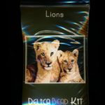 Lions Larger Panel Peyote Seed Bead Pattern PDF or KIT DIY-Maddiethekat Designs