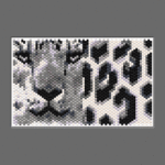 Leopard BW Tiny Peyote Bead Pattern PDF or Bead Kit
