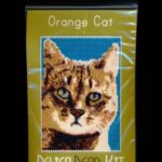 Orange Cat 01 Small Panel Peyote Seed Bead Pattern PDF or KIT DIY-Maddiethekat Designs