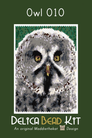 Owl 10 Small Peyote Bead Pattern PDF or Bead Kit
