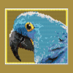 Parrot 01 Small Peyote Bead Pattern PDF or Bead Kit