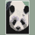 Panda Bear 01 Small Peyote Bead Pattern PDF or Bead Kit