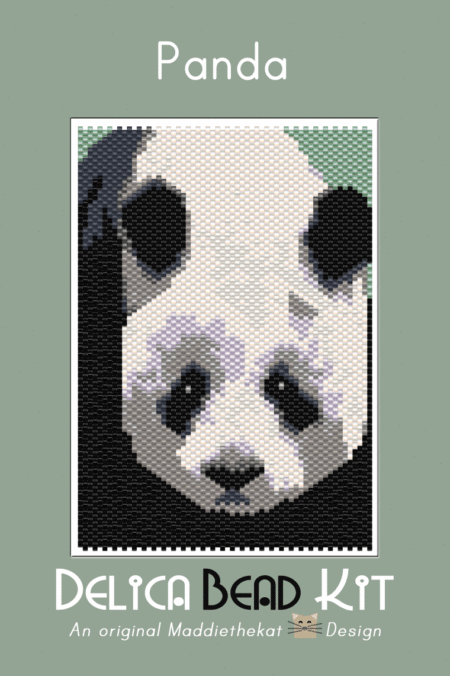 Panda Bear 01 Small Peyote Bead Pattern PDF