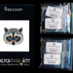 Raccoon Brick Stitch Seed Bead Pattern PDF or KIT DIY Racoon-Maddiethekat Designs
