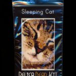 Sleeping Cat Small Panel Peyote Bead Pattern PDF or KIT DIY-Maddiethekat Designs