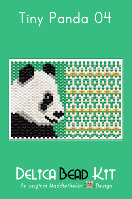 Panda Bear 04 Tiny Peyote Bead Pattern PDF or Bead Kit