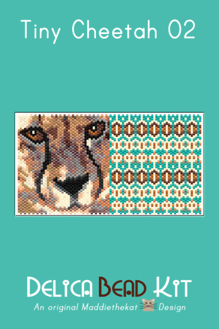 Cheetah 02 Tiny Peyote Bead Pattern PDF or Bead Kit