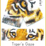 Tiger's Gaze Wide Cuff Bracelet 2-Drop Peyote Bead Pattern PDF or Bead Kit