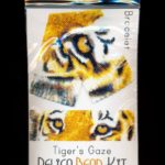 Tiger's Gaze Wide Cuff Bracelet Delica 2-Drop Peyote Bead Pattern or KIT-Maddiethekat Designs