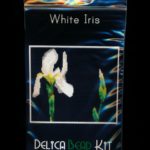 White Iris (Panel or Amulet Bag) Peyote Pattern PDF or KIT DIY Flower-Maddiethekat Designs
