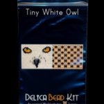 White Owl 01 Tiny Mini Amulet Bag Peyote Seed Bead Pattern or KIT DIY Bird-Maddiethekat Designs