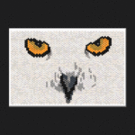White Owl 01 Small Peyote Bead Pattern PDF or Bead Kit
