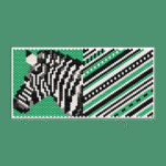 Zebra Tiny Mini Amulet Bag Peyote Bead Pattern PDF or KIT DIY