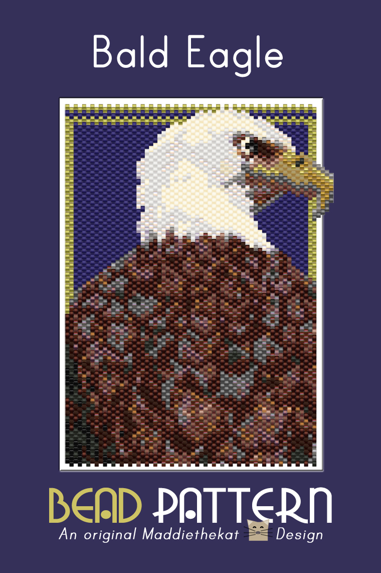 Bald Eagle 01 Small Peyote Bead Pattern PDF
