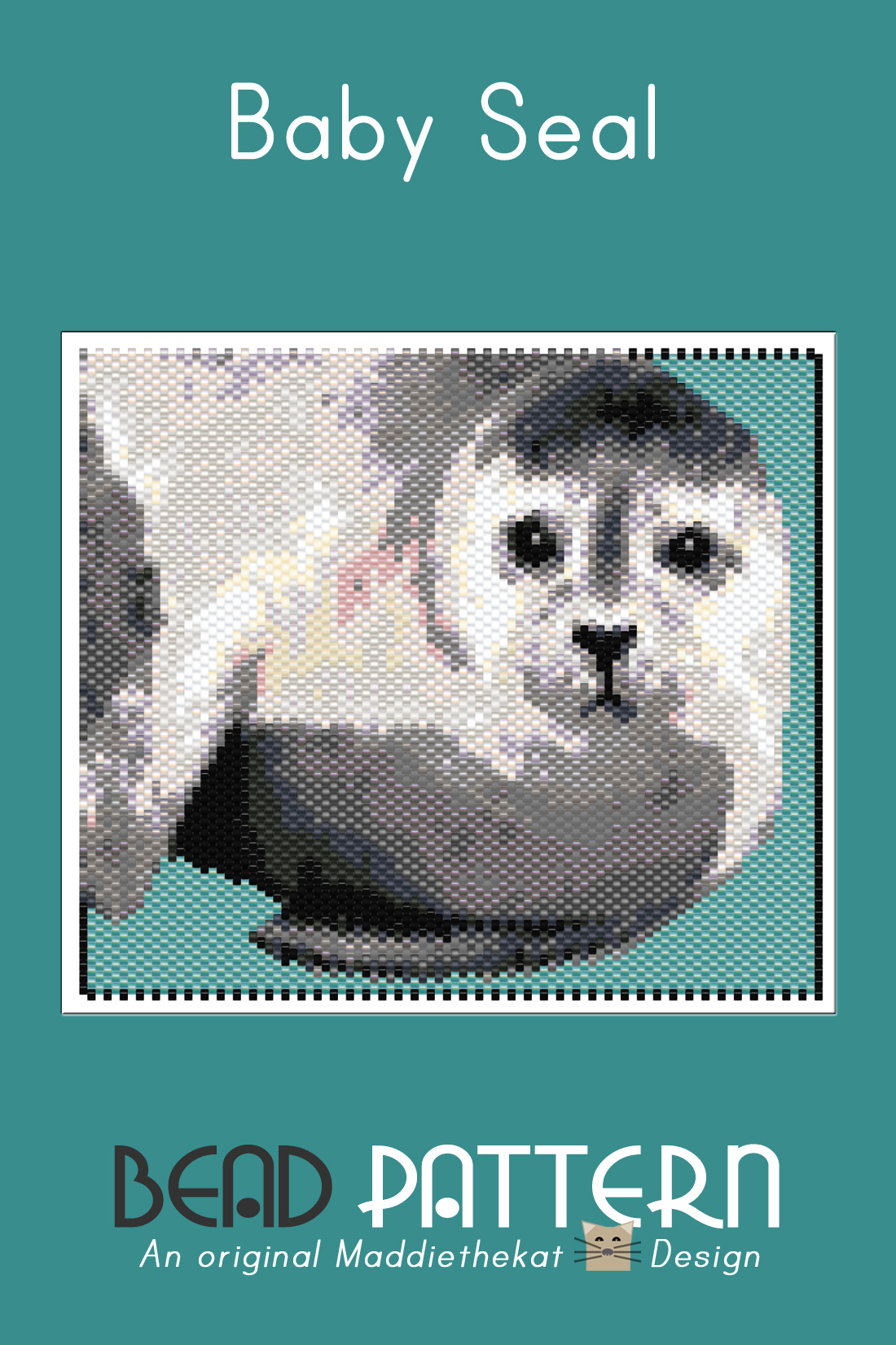 Baby Seal Larger Peyote Bead Pattern PDF