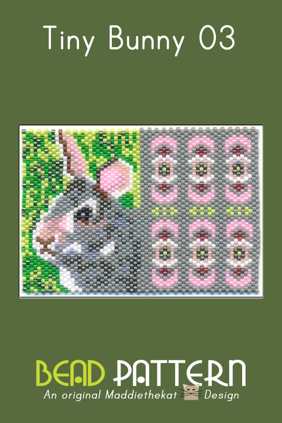 Bunny 03 Tiny Peyote Bead Pattern PDF