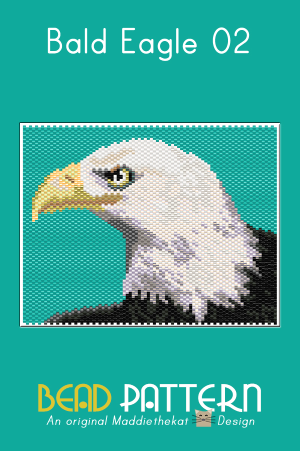 Bald Eagle 02 Small Peyote Bead Pattern PDF