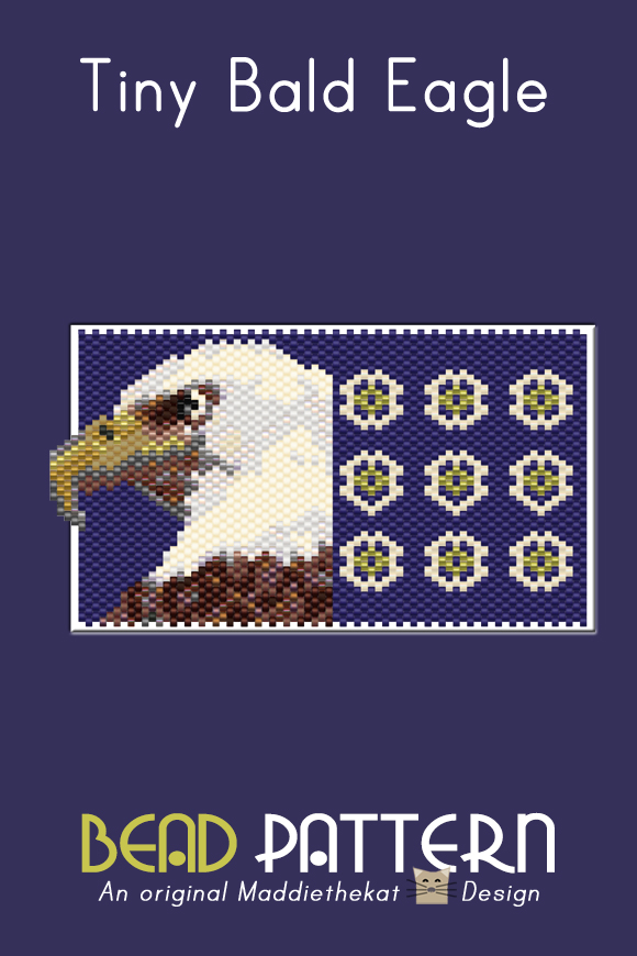 Bald Eagle 01 Tiny Peyote Bead Pattern PDF