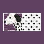 Dalmatian Dog Tiny Peyote Bead Pattern PDF or Bead Kit