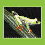 Tree Frog Larger Peyote Bead Pattern or Bead Kit
